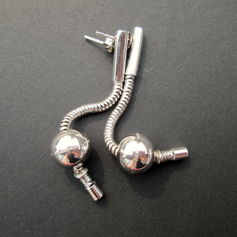 Franco PIANEGONDA Liquid Emotion Earrings Sterling